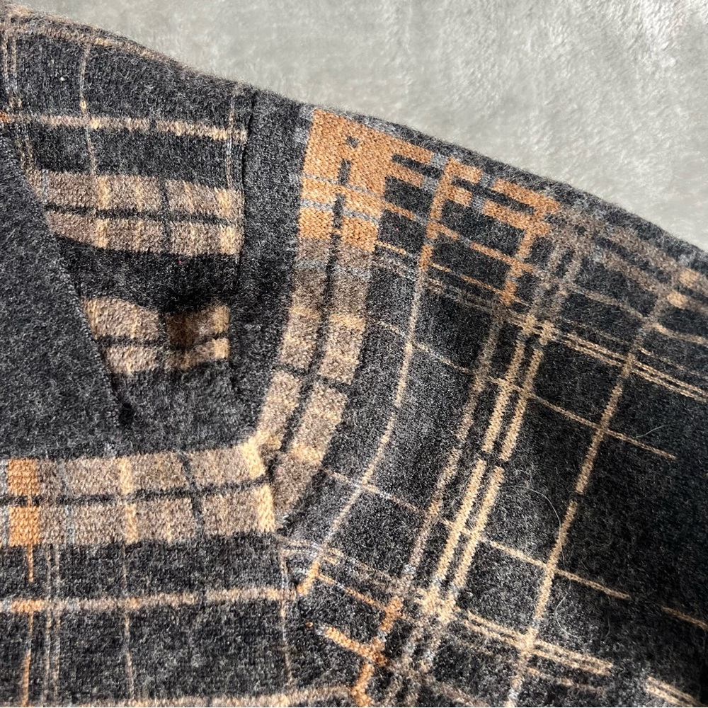 Pendleton Women's Sz L Merino Wool Button Up Cardigan Sweater Pocket Pea Coat - Picture 7 of 16